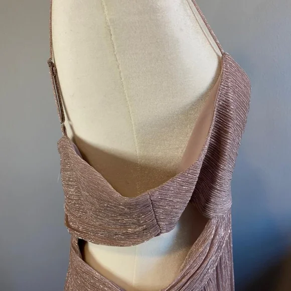 INTERMIX PINK TINA LUREX CUTO DRESS - Picture 15 of 17